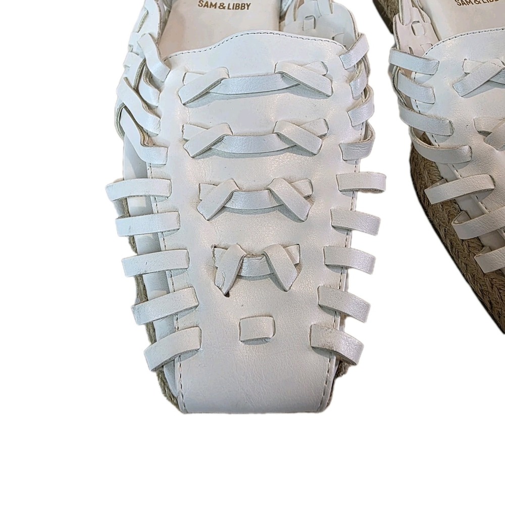 Sam & Libby Women's Asha Espadrille Bright White Casual Size 9 New Shoe - Picture 2 of 6